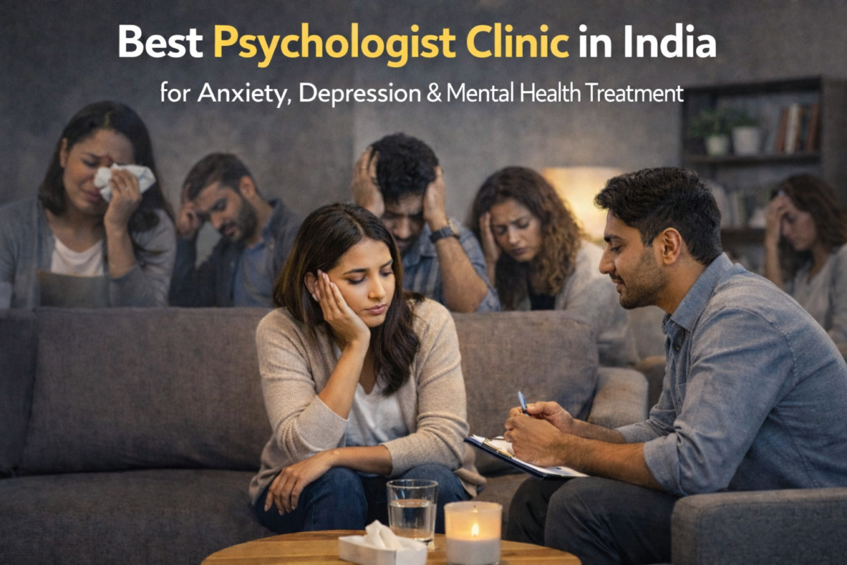 People struggling with stress, anxiety and depression seeking help from the best psychiatrist clinic in India