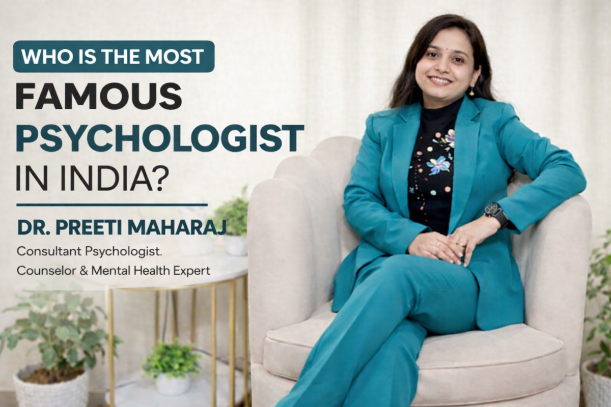 Dr. Preeti Maharaj, famous psychologist in India, providing mental health support and counseling services